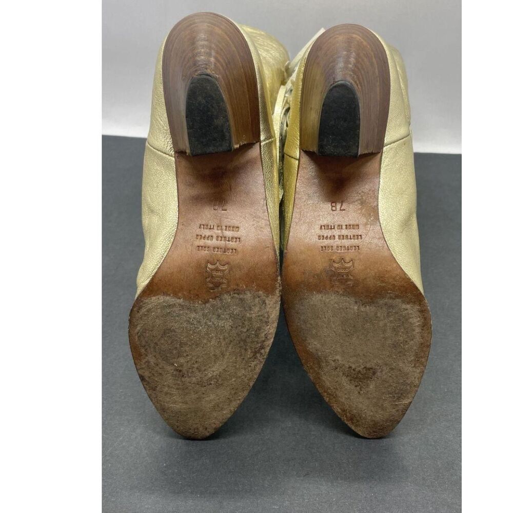 Lenni Women's Gold and Cream Boots - Picture 7 of 7